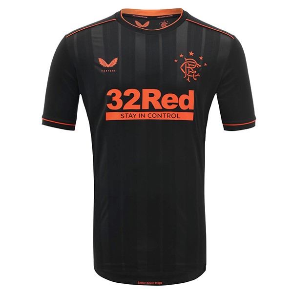 Camiseta Rangers Replica Tercera Ropa 2020/21 Negro